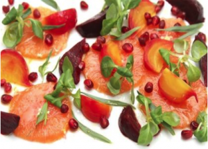 Pomegranate, Beet, and Blood Orange Salad